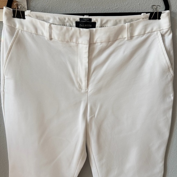 Talbots Freeport Curvy White Straight-Leg Trousers - Picture 2 of 14